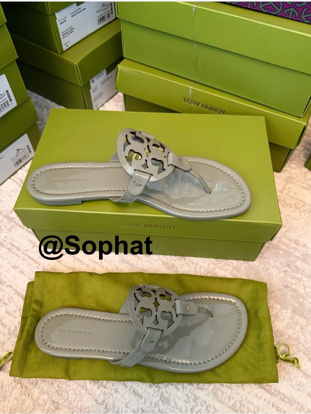 Tory Burch Patent Leather Miller Sandals